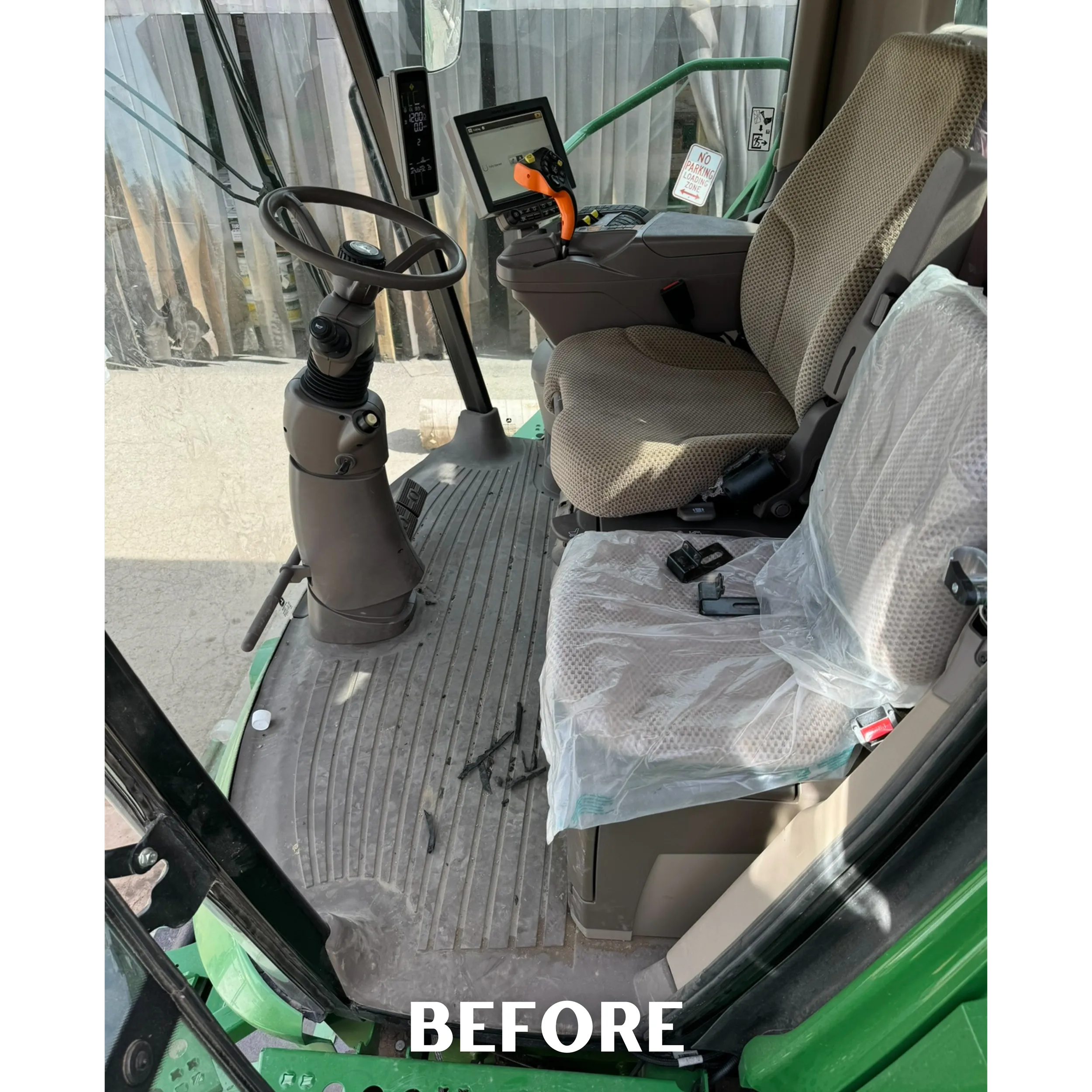 Tractor Cab — Interior Detail — before
