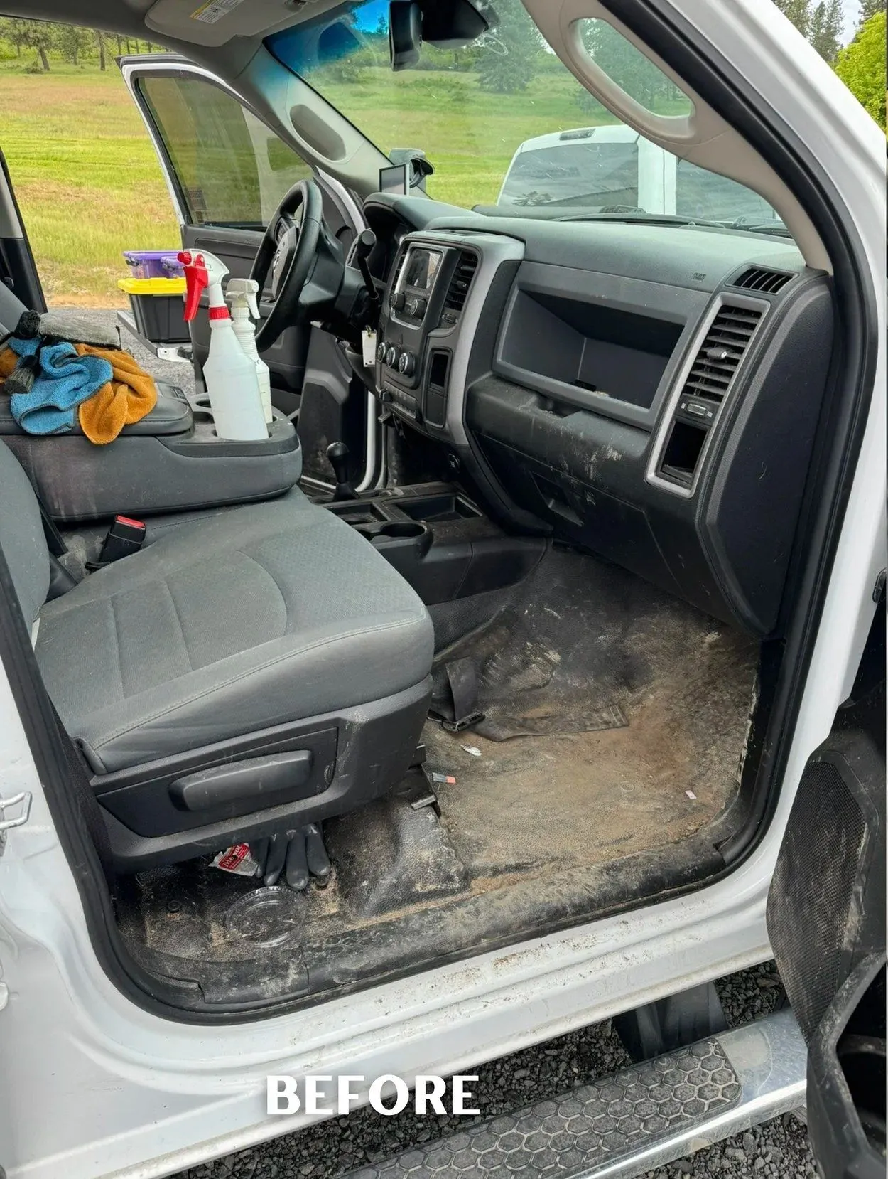 Ram 1500 — Seats & Center Console — before